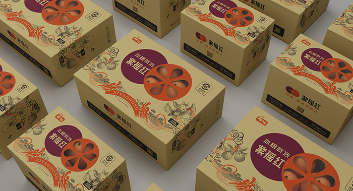 资中血橙·紫摇红/农产品全案策划/紫摇红2021年系列包装设计